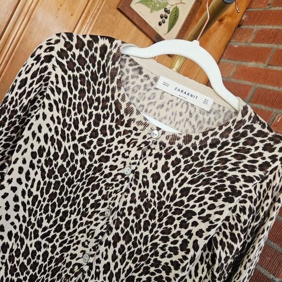 Zara Animal Print Cardigan - Picture 3 of 8